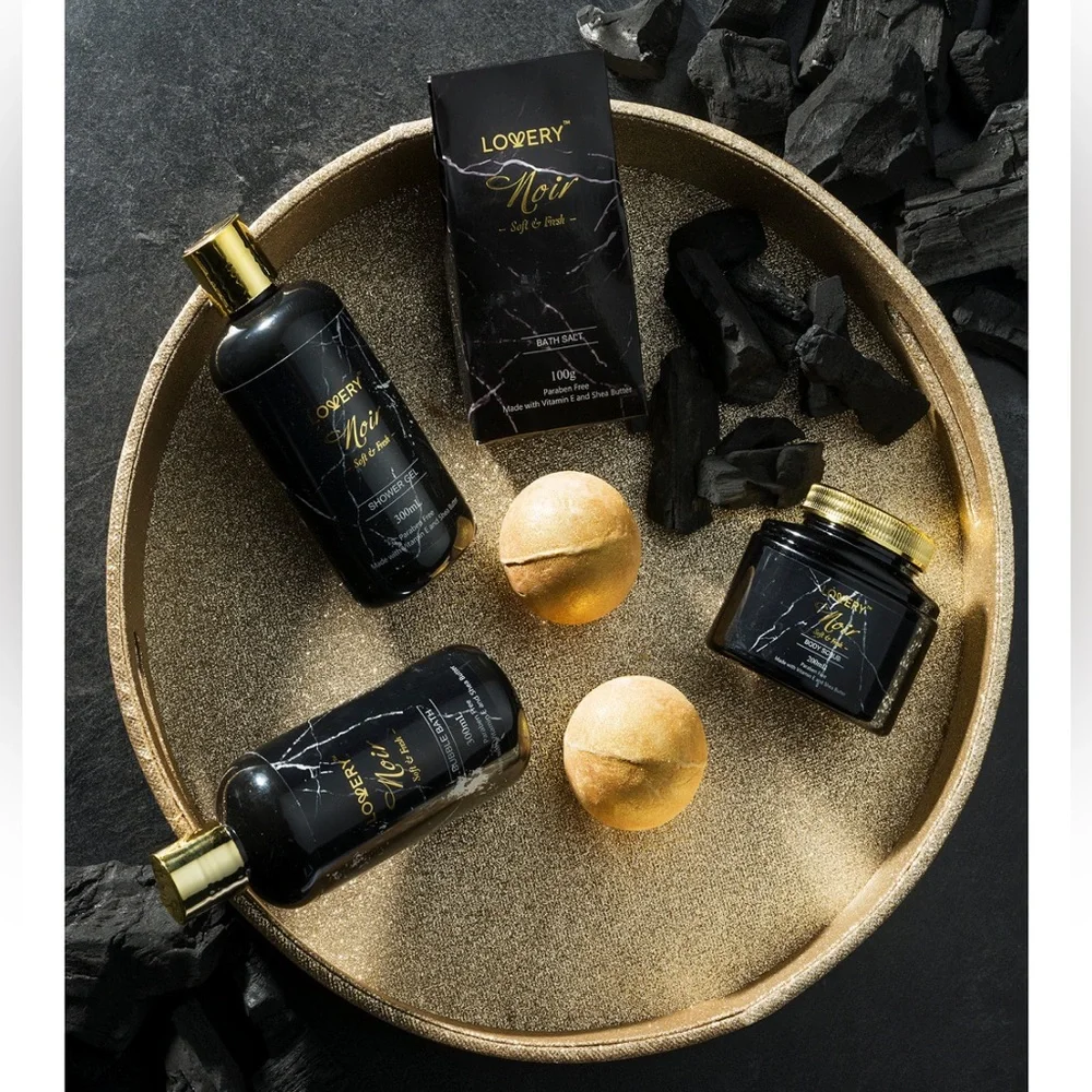 7-Pc. Noir Luxury Body-Care Gift Set-NWT
